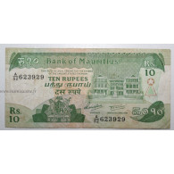 ILE MAURICE - PICK 35 A - 10 RUPEES  - NON DATE (1985) - TB - Mauritius