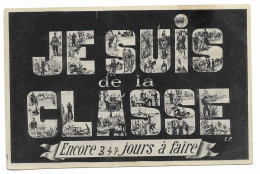 CPA Circulée En 1908 - JE SUIS DE LA CLASSE Encore 347 Jours à Faire - Multivues De Régiments - Edit. E.P. - Andere & Zonder Classificatie