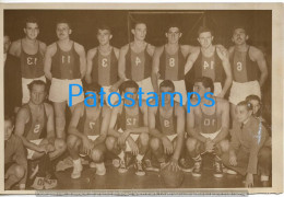 229111 SPORTS BASKET BASKETBALL TEAM SAN LORENZO IN ARGENTINA 18 X 12 CM PHOTO NO POSTAL POSTCARD - Pallacanestro