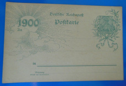 ENTIER POSTAL SUR CARTE  -  1900 - Cartoline