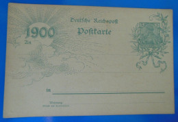 ENTIER POSTAL SUR CARTE  -  1900 - Tarjetas