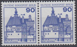 Berlin Mi.Nr.588+588 - Burgen Und Schlösser - Burg Vischering - Waagerechtes Paar - Postfrisch - Neufs