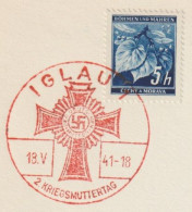 039/ Commemorative Stamp PR 51, Date 18.5.41, Red Color Instead Standard Blue, Extremely Rare - Cartas & Documentos