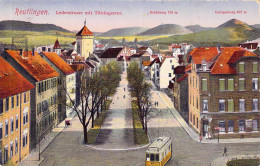 Reutlingen - Lederstrasse Mit Tübingertor Gel.1927 - Reutlingen