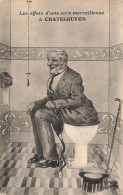 Chatelguyon * 2 CPA Illustrateur * Les Effets D'une Cure Merveilleuse * Homme & Femme Sur Les Toilettes WC * Santé - Châtel-Guyon