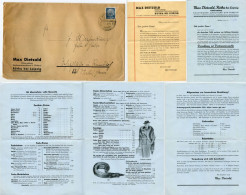 Germany 1935 Cover & Adverts; Rötha - Josef Schulz, Fellveredlung Rauchwarenzurichterei U. Färberei; 4pf. Hindenburg - Lettres & Documents