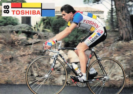 Vélo - Cyclisme -  Coureur Cycliste Philippe Le Leu - Team Toshiba 1988 - Cycling