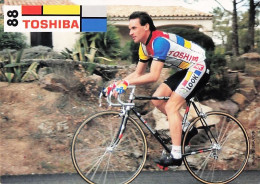 Vélo - Cyclisme -  Coureur Cycliste  Frederic Garnier- Team Toshiba 1988 - Cyclisme