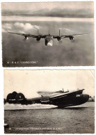 LOT 2 CARTES : BOMBARDIER - L'AVRO-YORK - HYDRAVION TRANSATLANTIQUE BOEING - R.A.F. - ROYAL AIR FORCE - BRITISH ARMY - 1939-1945: 2a Guerra