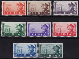 1941 LIBIA, Fratellanza D'Armi,n. 171/177 + A45, Serie Di 8 Valori, MNH** - Libye