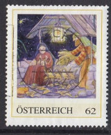 AUSTRIA 101,personal,used,hinged,Christmas - Persoonlijke Postzegels