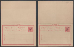 KAROLINEN -  CAROLINES / 1899 # P4 - DOPPEL GSK MIT  DATUM  - ENTIER POSTAL DOUBLE AVEC DATE / KW 27.50 EURO - Carolines