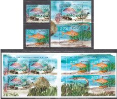 Bulgaria 2024 - EUROPA: Underwater Fauna And Flora, 2 V.+s/s+booklet, MNH** - Unused Stamps