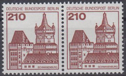 Berlin Mi.Nr.589+589 - Burgen Und Schlösser - Schwanenburg Kleve - Waagerechtes Paar - Postfrisch - Nuovi