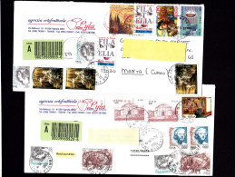 Storia Postale 1999, 2 Assicurate 6400 Lire E 6700 Lire Vari Valori, Buste Commerciali Non Filateliche (Re)A23 - 1991-00: Marcofilia