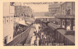 COMPAGNIE GENERALE TRANSATLANTIQUE LIGNE MARSEILLE ALGERIE TUNISIE - Passagiersschepen