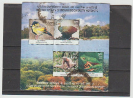 Inde 2012 Bloc Feuillet Espèces Endémiques Oblitéré (lot 142) - Used Stamps