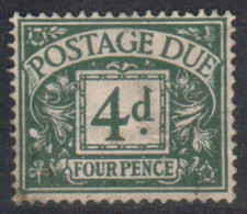 GB  STAMP 1937 POSTAGE DUE  4d, Mi.#30, USED - Strafportzegels