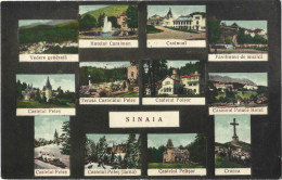 ROMANIA 1939 SINAIA - MORE VIEWS FROM SINAIA, THE PELES CASTLE, THE CARAIMAN CROSS, HOTEL CARAIMAN, THE CASINO, ETC - Roumanie