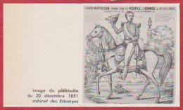 Image Du Plébiscite Du 20 Décembre 1851. Louis Napoléon Bonaparte. Napoléon III. Larousse 1960. - Historical Documents