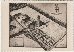 62  RUISSEAUVILLE - Estampe De L'abbaye Par Albert Leroy - CPM  N/B 10,5x15 TBE Neuve - Sonstige & Ohne Zuordnung