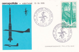 1ère Exposition Philatélique Industries Aérospatiales D'Aquitaine - Other & Unclassified