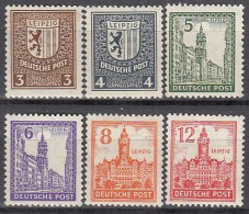 SBZ  150-155 Y, Postfrisch **, Freimarken, 1946 - Mint