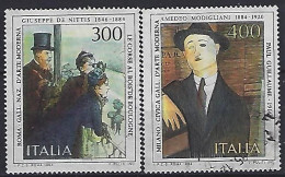 Italy 1984  Italienische Kunst (o) Mi.1869-1870 - 1981-90: Oblitérés