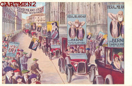 MILANO FIERA DI MILANO 1927 ARTICOLI SANITARI LA BERNE PUBLICITE ILLUSTRATOR MILAN ITALIA AFFICHE CORTEO - Milano