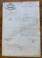 GIOACCHINO NAPOLEONE PEPOLI - FIRMA AUTOGRAFA Su LETTERA MINISTERO AGRICOLTURA INDUSTRIA E COMMERCIO - TORINO 11/5/1862 - Historische Dokumente