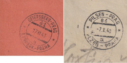 111/ Post Train Stamps - Covers & Documents