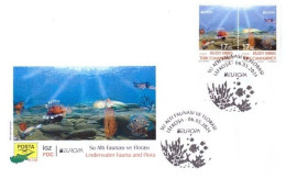 Europa Cept - 2024 - Turkish Cyprus - Underwater Fauna & Flora - FDC - Cartas & Documentos