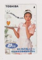 JAPAN  - Toshiba Waitress Magnetic Phonecard - Japon