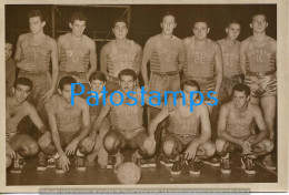 229126 SPORTS BASKET BASKETBALL TEAM JUGADORES ATENEO DE LA JUVENTUD IN ARGENTINA 18 X 12 CM PHOTO NO POSTCARD - Basketball