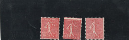 ///   FRANCE ///  Semeuse  N° 199 Lignée ** Dont Une Fort Décalage - - Unused Stamps