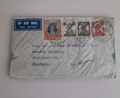 1947. Airmail To Delaware. - 1936-47 King George VI
