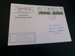 BELLE ENVELOPPE FALKLAND ISLANDS "ASSOCIATION LATITUDES SUD MALOUINES 81 ".. - Sonstige & Ohne Zuordnung