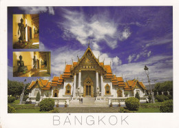 THAILANDE. PATTAYA ( ENVOYE DE) . BANGKOK " WAT BENCHAMABOPHIT  ". ANNEE 2002 +TEXTE +TIMBRE. FORMAT 16.5x12 Cm - Tailandia