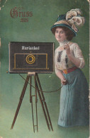CARTE A SYSTEME AVEC APPAREIL PHOTO DE MARIENBAD 1911 - Dreh- Und Zugkarten
