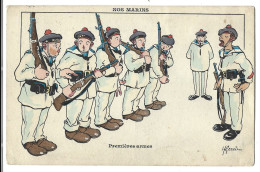 Illustrateur  Gervese , H - Nos Marins  - Premieres Armes - Gervese, H.