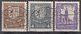 SBZ  150 X-151 X, 153 X, Gestempelt, Ungeprüft, Stempel Wohl Falsch, Freimarken, 1946 - Postfris