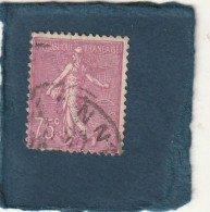 ///   FRANCE ///  Semeuse  N° 202 Semeuse Lignée 75 Cts Violet - Used Stamps