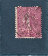 ///   FRANCE ///  Semeuse  N° 202 Semeuse Lignée 75 Cts Violet Foncé - Used Stamps