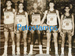229133 SPORTS BASKET BASKETBALL TEAM JUGADORES SUD CADETES IN BRAZIL 1988 15 X 11.5 CM PHOTO NO POSTCARD - Pallacanestro