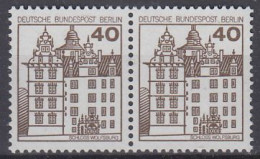Berlin Mi.Nr.614A +614A- Burgen Und Schlösser - Schloß Wolfsburg - Waagerechtes Paar - Postfrisch - Unused Stamps