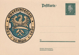 Entier Illustré Neuf " Oberschlefien 1921 - 22 Mars 1931. " TTB - Postwaardestukken