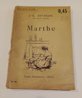 "Marthe", De J-K Huysmans, Coll. Une Heure D'oubli..., N° 45, éd. Ernest Flammarion - 1901-1940