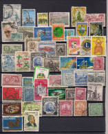 50 TIMBRES  COLOMBIE   OBLITERES TOUS DIFFERENTS - Collections (without Album)