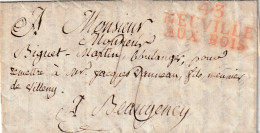 MP 43/NEUVILLE/AUX BOIS (Loire) Pour Beaugency. Lettre D'ASCHERES Du 10 Mai 1817 - 1801-1848: Precursors XIX