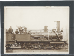 PHOTO (18x13 )CIRCA 1900 -LOCOMOTIVE N°92. " LA TERRE" - SCHNEIDER 1852 -COMPAGNIE EST -SERIE 2 - Trains